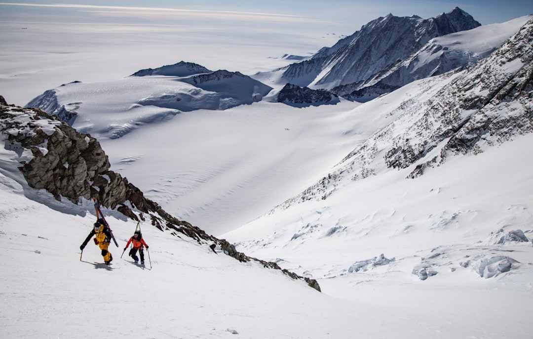 On the upper snowfields of the Ice Stream on Mount Vinson