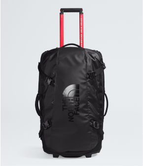 Picture of a Base Camp Rolling Thunder Duffel Luggage on a grey background