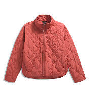 Women's lightweight jacket in coral by The North Face.
