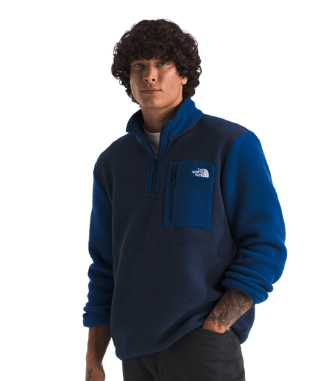 A man wearing a Yumiori fleece from The North Face