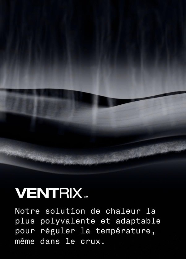 Close up image of Ventrix fabric in black.