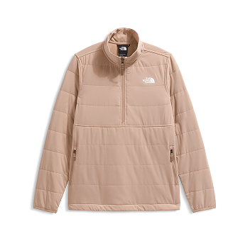 Purple, hooded insulated parka.