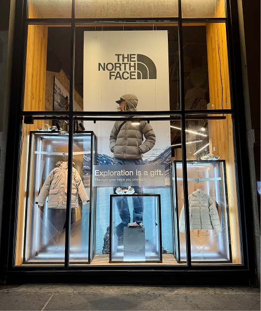 An image of clothes in one of our stores.