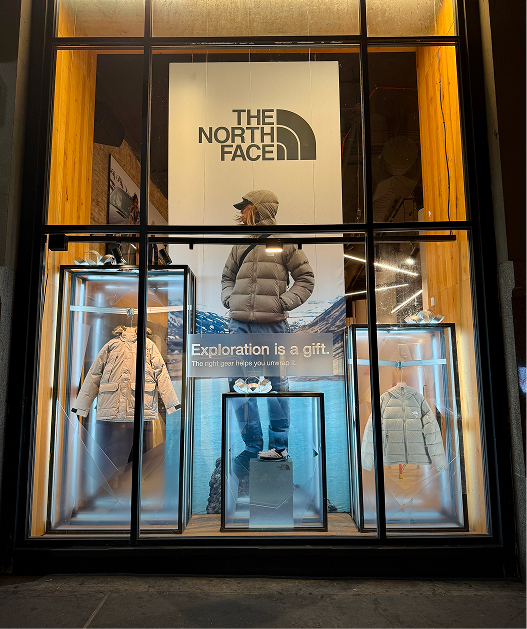 An image of clothes in one of our stores.