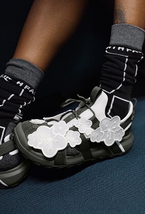 The North Face x Cecilie Bahnsen collection featuring the Bekah Sandal
