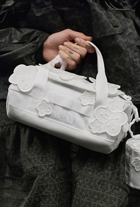 The North Face x Cecilie Bahnsen collection with Anna Base Camp Duffel bag.