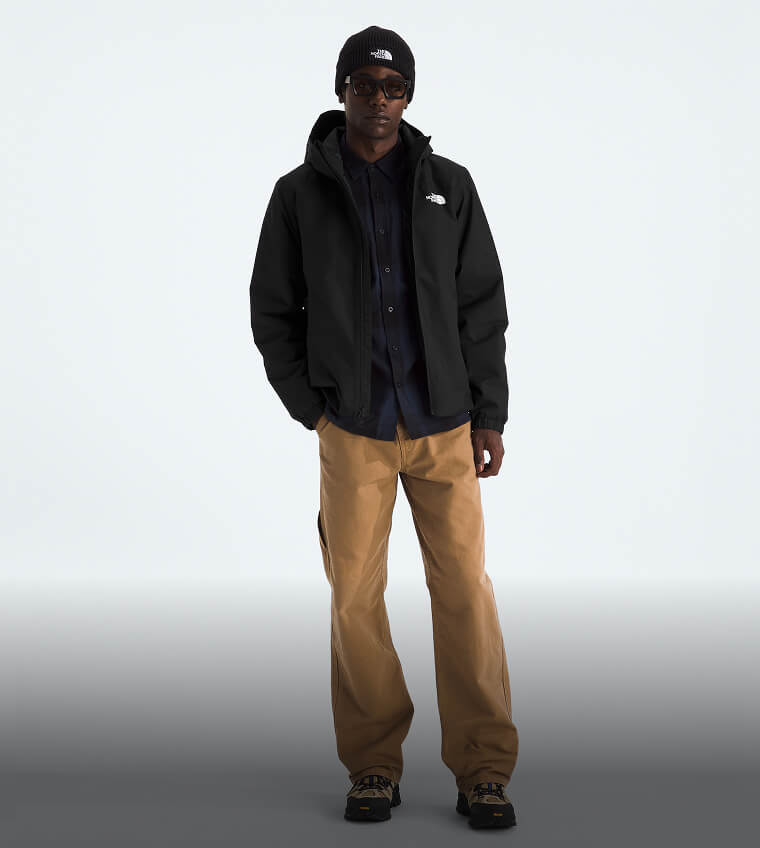 A person modeling the Quest Insulated Jacket.