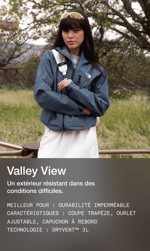 Image d’une personne portant une veste Valley View.
