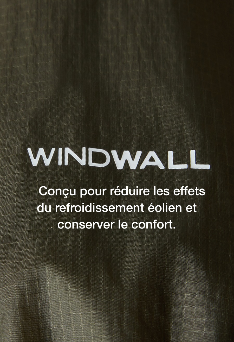 Conçu pour réduire les effets du refroidissement éolien et conserver le confort.