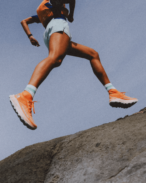 The North Face AthleteSteph Case hiking through a tundra