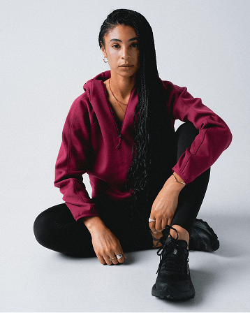 Women's Jaida 1/4 Hoodie Full Zip