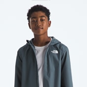 Studio shot of a boy and a girl in a fleece
