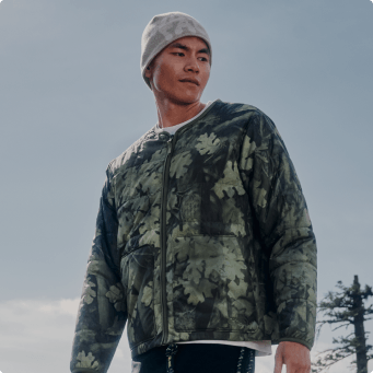 A man wearing a Lhotse lightweight jacket