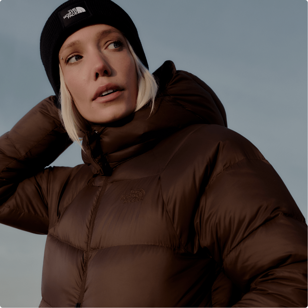 A woman wearing a puffer