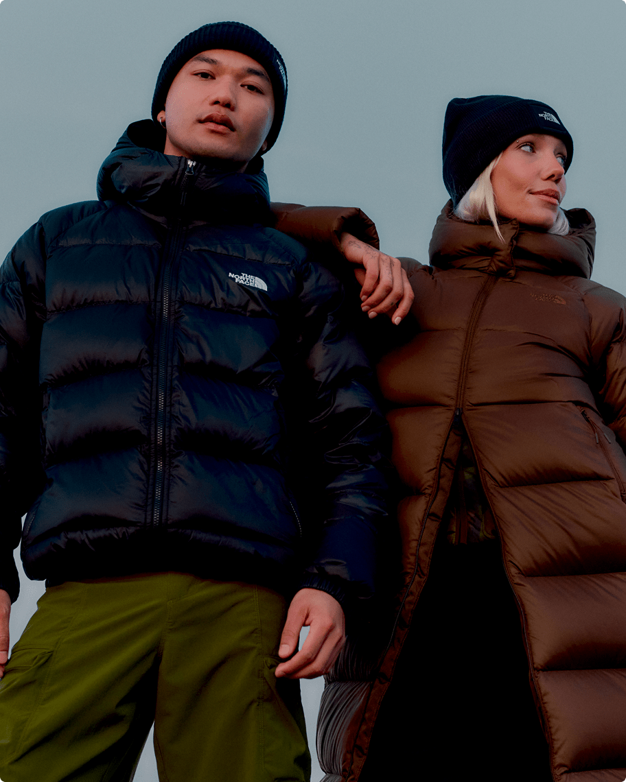 Man and woman wearing Hydrenalite jackets.