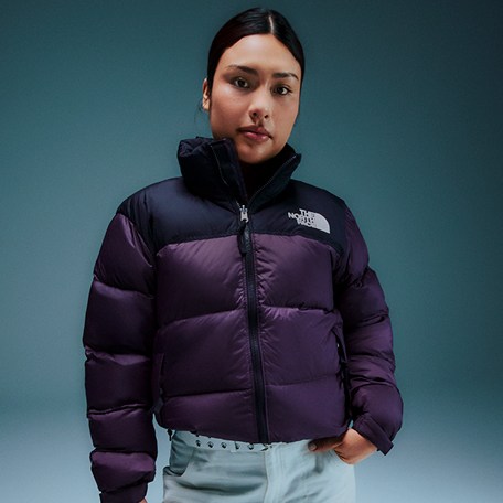 A woman wearing a puffer