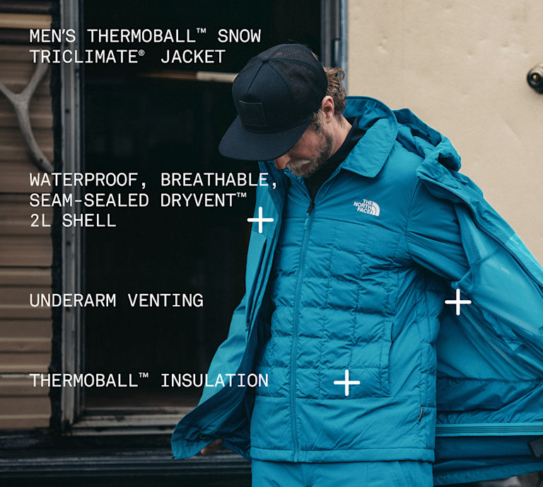 Men's triclimate informational photo.