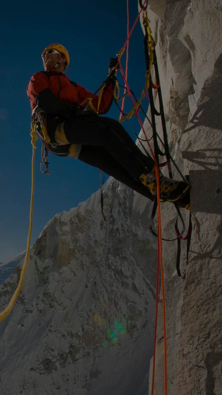 Summiting Meru.