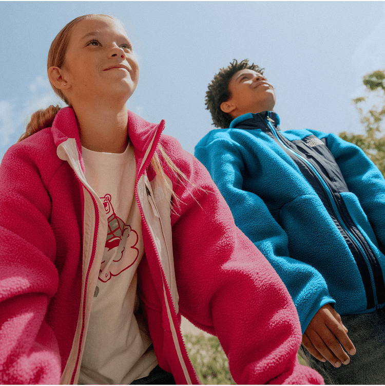 Slideshow of The North Face graphic t-shirts and outerwear.