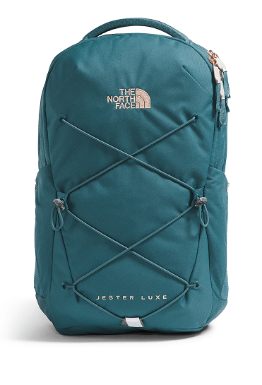 A Jester Luxe backpack by The North Face.