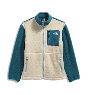 Women's white and blue fleece by The North Face.