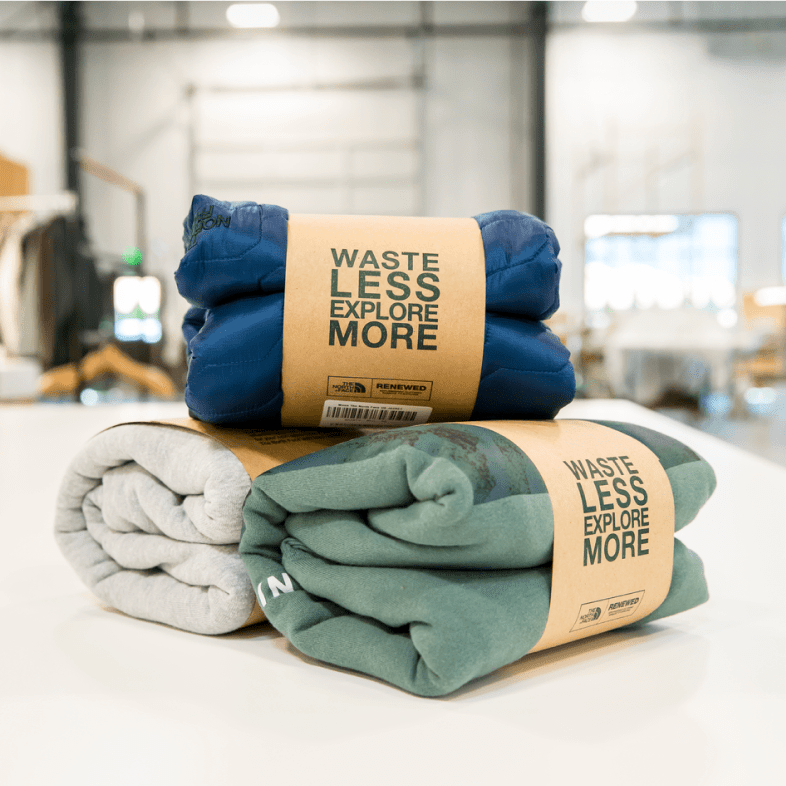 A hiker stands on a rock in front of a mountain.