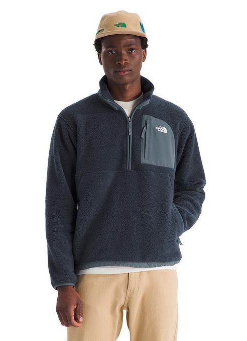 VESTE YUMIORI À GLISSIÈRE UN QUART POUR HOMMES