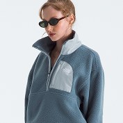 Studio shot of a woman in a fleece