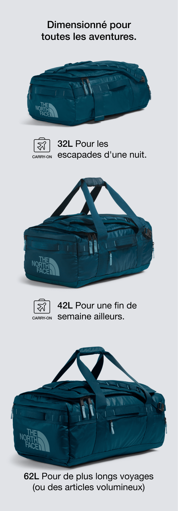 Shops sac de voyage homme north face