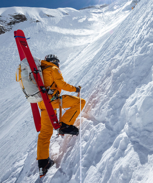 Jim Morrison skiing down Everest.