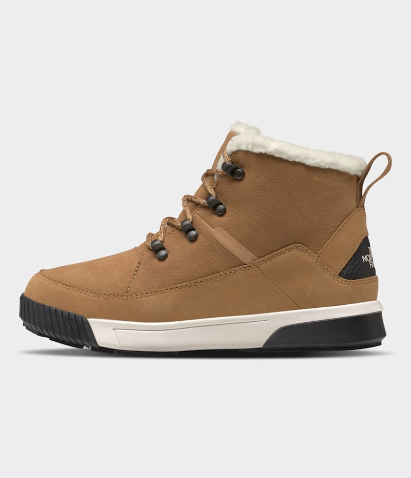 Женские ботинки The North Face Sierra Mid Lace Waterproof, цвет: Миндальный сливочный / Чёрный