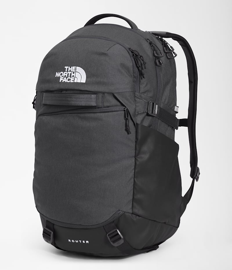 Рюкзак The North Face Router - 40L, цвет: Асфальтовый серый меланжевый / Чёрный — фото 4