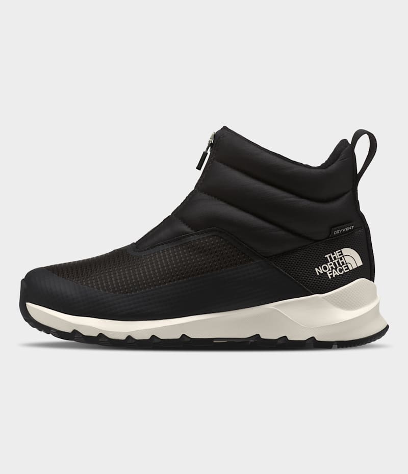 Женские ботинки The North Face Thermoball Progressive Zip II Waterproof, цвет: Чёрный / Белый
