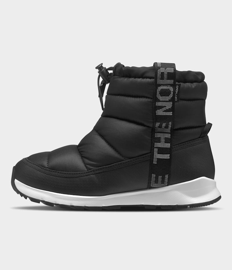 Детские ботинки The North Face Youth Thermoball Pull-On Waterproof, цвет: Чёрный / Белый