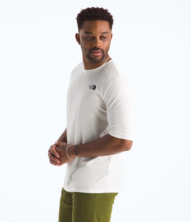Мужская футболка The North Face Lightrange Packable Short-Sleeve, цвет: Белый дюнный — фото 5