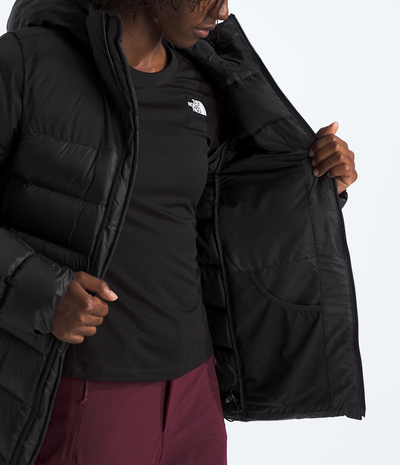 Женское худи The North Face Kalix Down Hoodie, цвет: Чёрный — фото 3