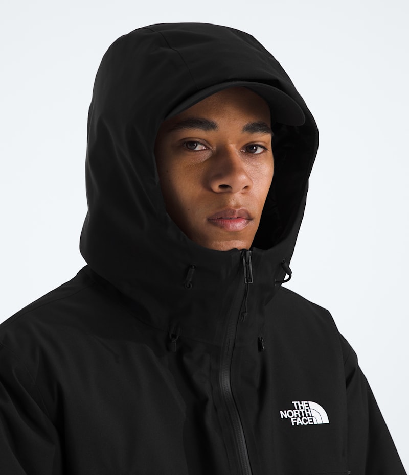Мужская куртка The North Face MTN Range Down Hooded, цвет: Чёрный — фото 4