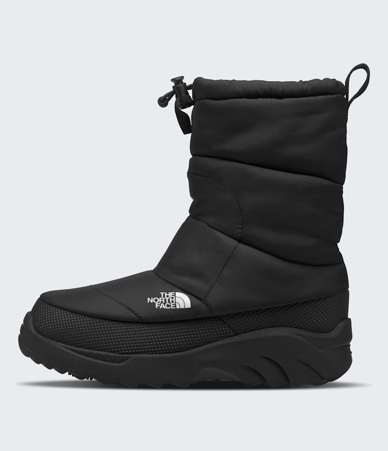 Детские ботинки The North Face Youth NSE Traction Waterproof Booties, цвет: Чёрный / Белый