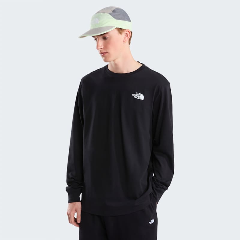 Мужская футболка The North Face Evolution Box NSE Regular Long-Sleeve, цвет: Чёрный — фото 4