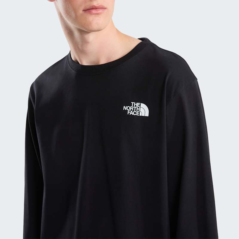 Мужская футболка The North Face Evolution Box NSE Regular Long-Sleeve, цвет: Чёрный — фото 3