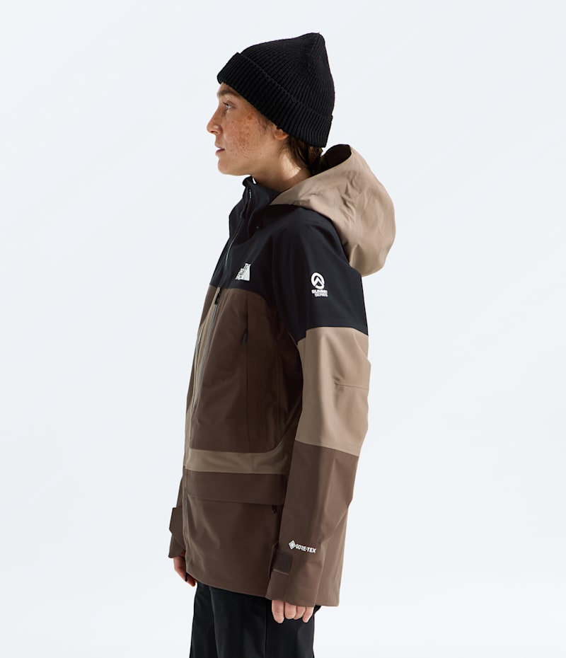 Женская куртка The North Face Summit Series Verbier GORE-TEX, цвет: Гранатовый / Коричневый — фото 3
