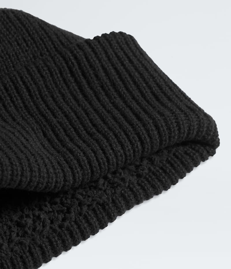 Шапка The North Face Salty Bae Lined Beanie, цвет: Чёрный — фото 3