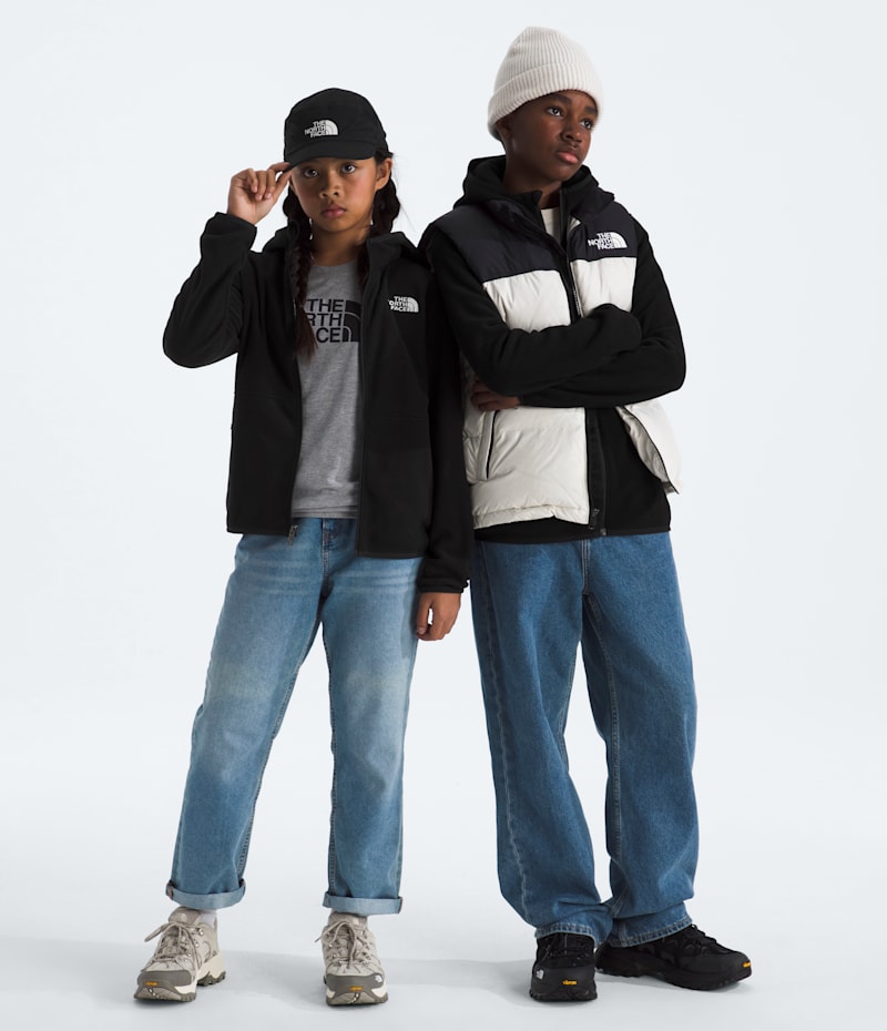 Детское худи The North Face Glacier Full-Zip, цвет: Чёрный
