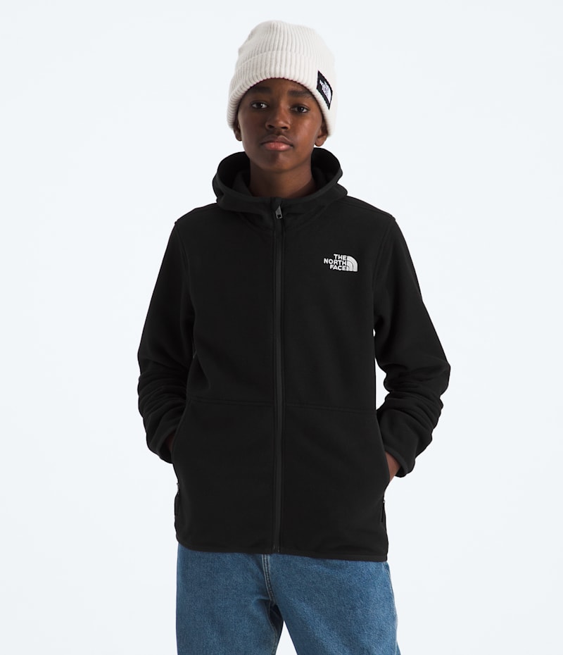 Детское худи The North Face Glacier Full-Zip, цвет: Чёрный — фото 2