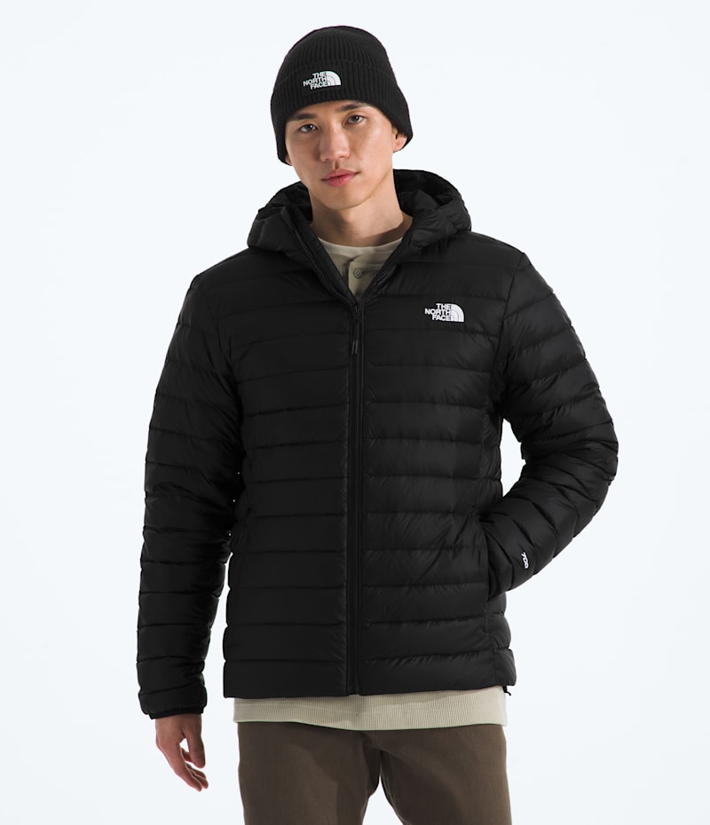 Мужская куртка The North Face Classic Down Hooded, цвет: Чёрный