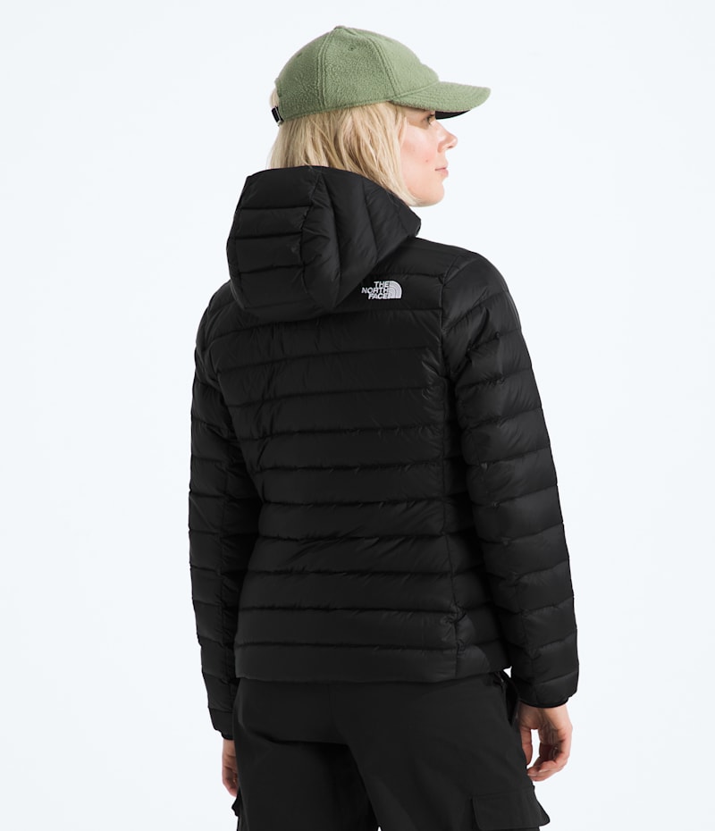 Женская куртка The North Face Classic Down Hooded, цвет: Чёрный — фото 3