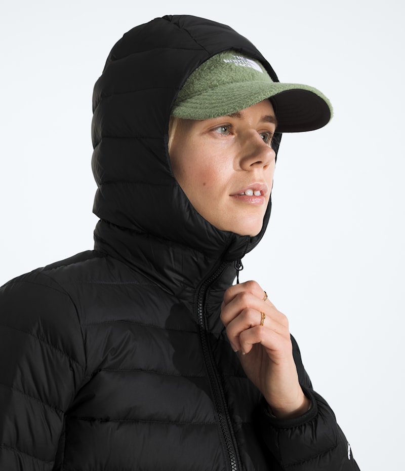 Женская куртка The North Face Classic Down Hooded, цвет: Чёрный — фото 5