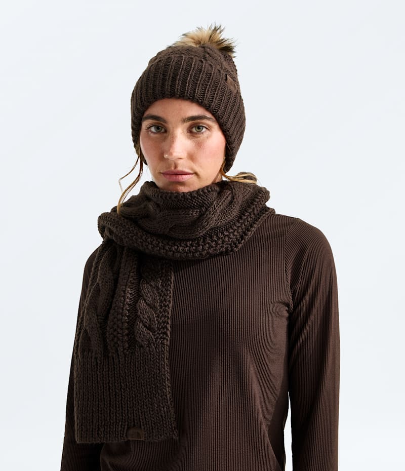Женские головные уборы The North Face Oh Mega Set, цвет: Тёмный каштановый — фото 2