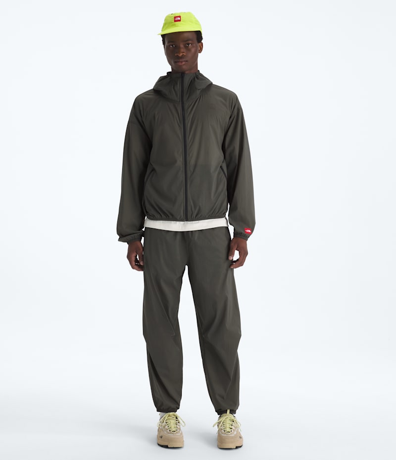 Куртка The North Face TNF Red Box Packable Hooded Wind Jacket, цвет: Серо-коричневый зелёный — фото 2