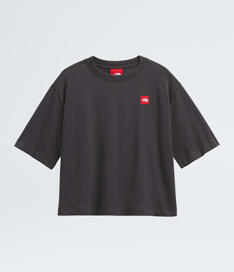 Женская футболка The North Face TNF Red Box Short-Sleeve Boxy, цвет: Обсидиановый — фото 3